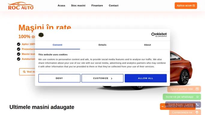 ROC Automobile – Masini in rate cu buletinul fara avans