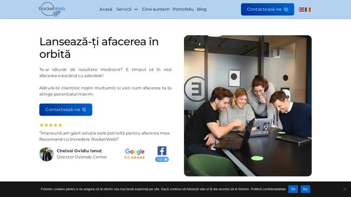 Lanseaza-ti Afacerea Online cu RocketWeb!