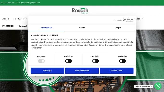 RODACH: Producator de tigla metalica, tabla cutata si sistem pluvial