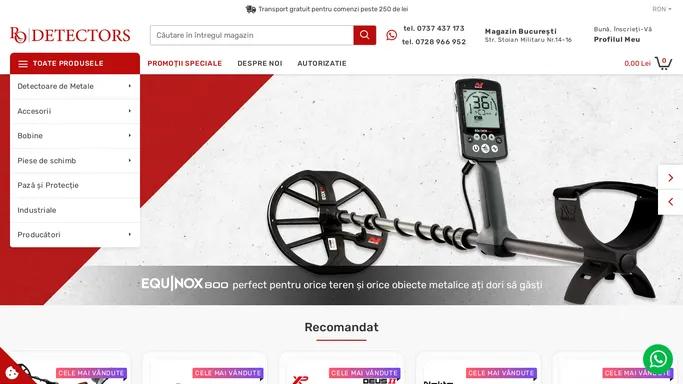 Magazin pentru detectoare de metale - Rodetectors.com