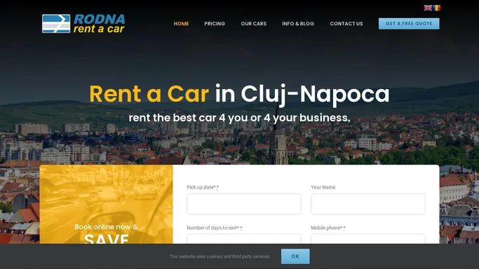 Rent a car in Cluj-Napoca ⮞ Rodna - since 1990!