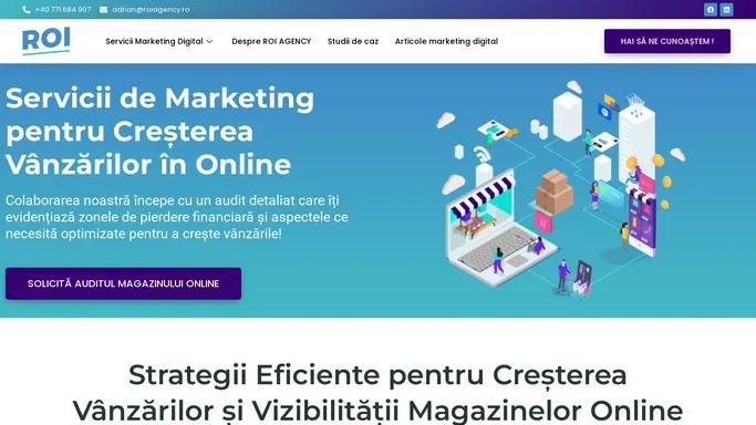 Servicii de Marketing pentru Magazine Online | ROI AGENCY