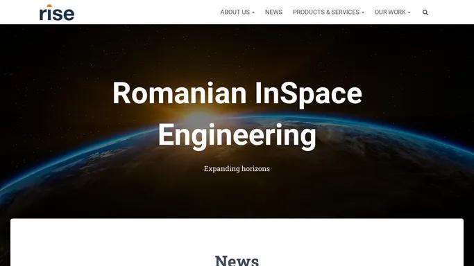 Romanian InSpace Engineering – Romanian InSpace Engineering