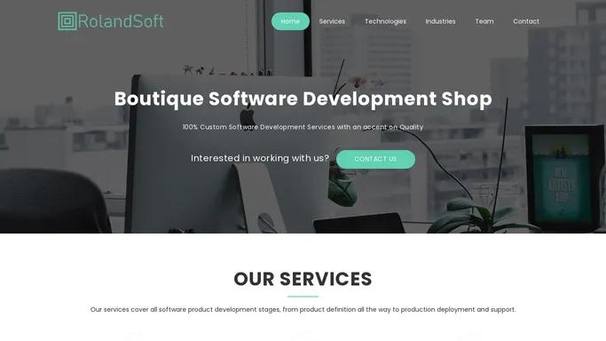 RolandSoft | A Boutique Software Development Shop