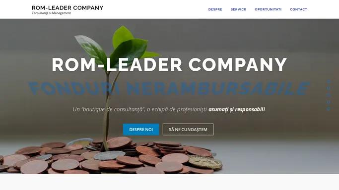 ROM-LEADER COMPANY – Consultanta si Management