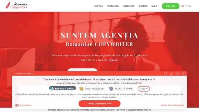 Agentia Romanian Copywriter | Vinde Online cu Noi