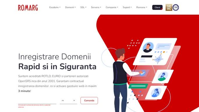 Domenii .RO - Inregistrare Domenii si Gazduire Web prin ROMARG