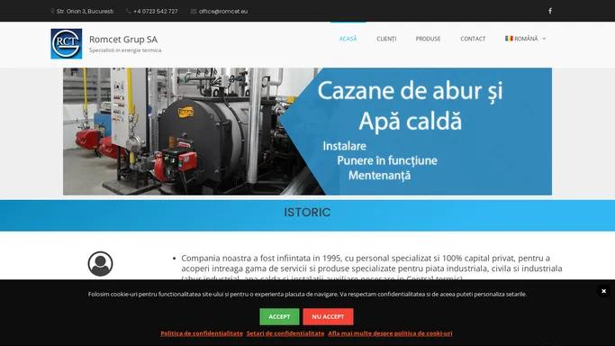 Romcet Grup SA – Specialisti in energie termica