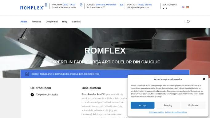 RomflexProd Romania - Articole din cauciuc si metal