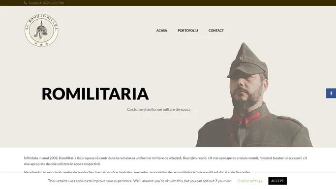 Romilitaria | Costume si uniforme miltare de epoca