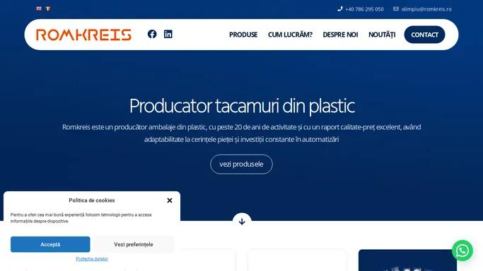 Producator tacamuri din plastic