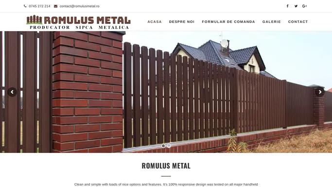 Romulus Metal – Just another WordPress site