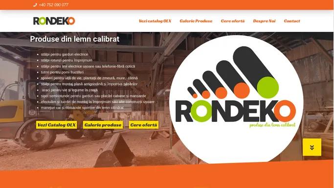 Rondeko – Produse din lemn calibrat