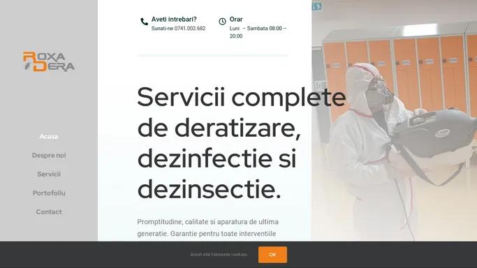 Deratizare Oradea Roxadera - Servicii DDD complete