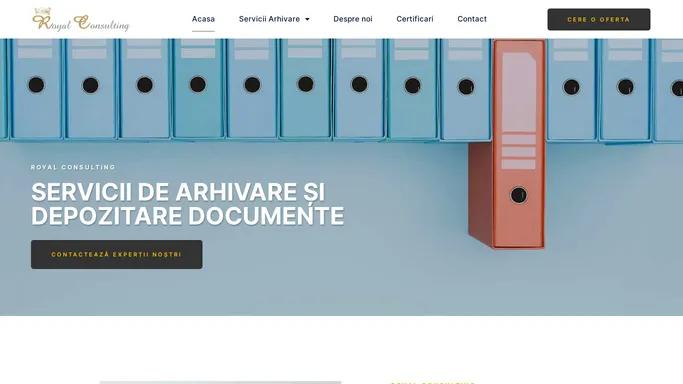 Royalarhiva.ro – Servicii de arhivare si depozitare documente