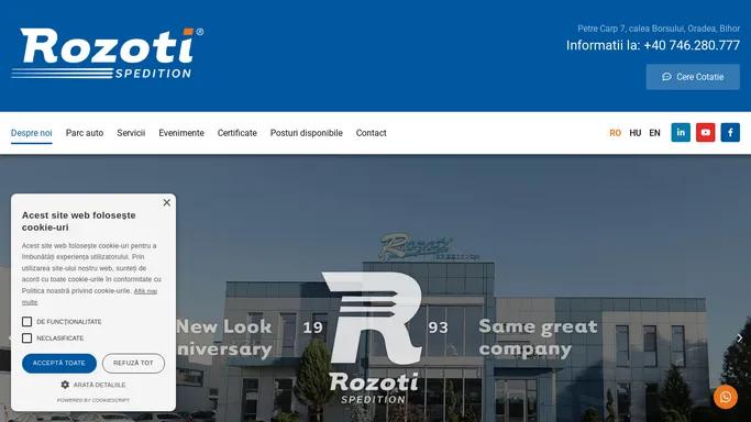 Rozoti Spedition › Firma de transport international si logistica