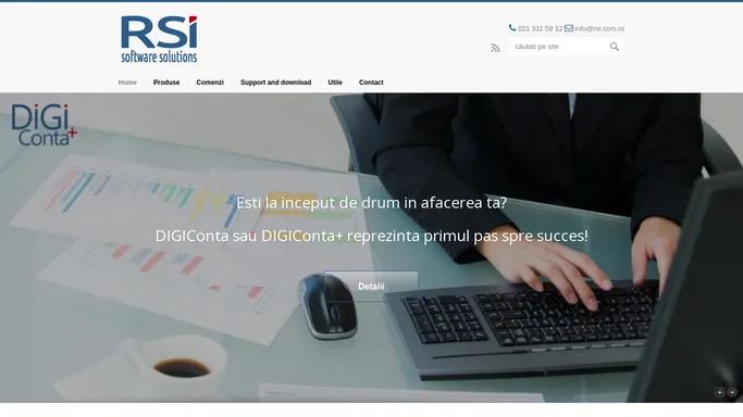 RSI | Software solutions - Program de contabilitate gratuit cu salarii, amortizari si gestiune, facturare si stocuri