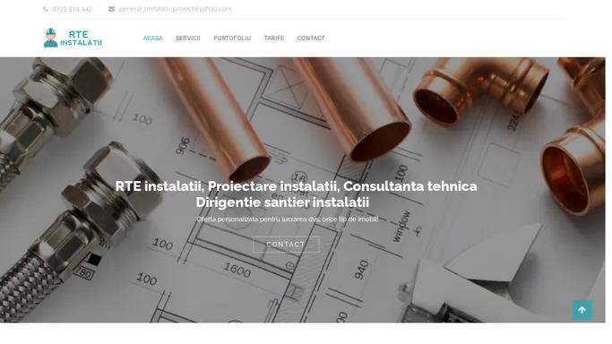 RTE instalatii - sanitare, termice, ventilatie, electrice, gaze naturale, retele