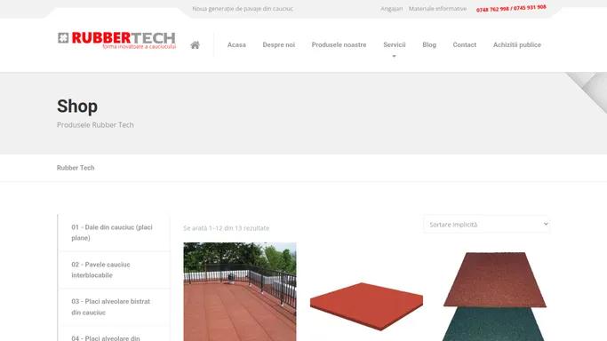 Pavele cauciuc, dale cauciuc - pavaj cauciuc - Rubber Tech