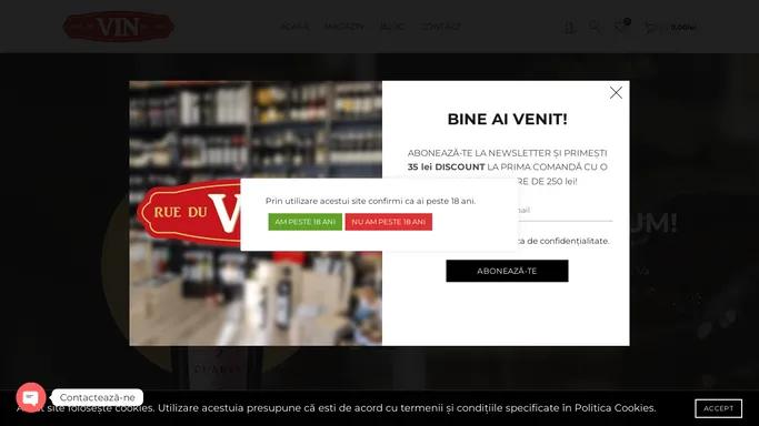 Magazin Specializat de Vinuri - Rue du Vin - Rue Du Vin