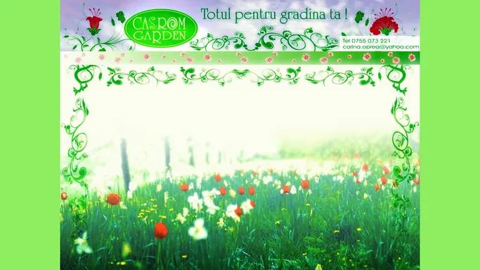 Index | Despre noi | Servicii de proiectare amenajare si intretinere gradini, parcuri, spatii verzi si peluze | Casrom Garden - totul pentru gradina ta