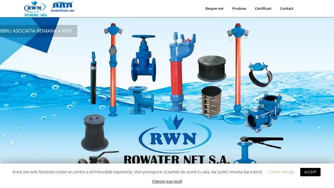 Rowater Net S.A. – Produse pentru retele de apa si canalizare