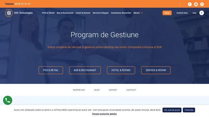 Program de Gestiune Horeca - Software by S2S Tecnologies