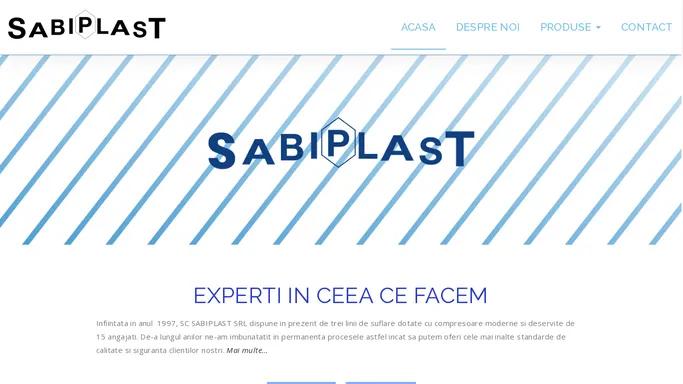 Acasa - Sabiplast - producatori flacoane PET - Brasov