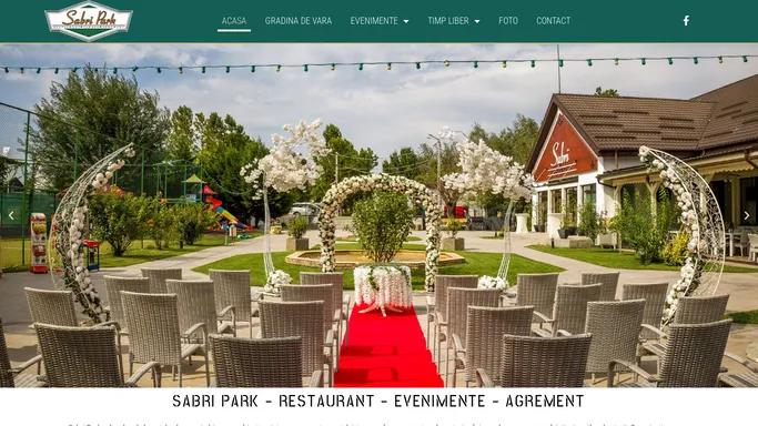 Sabri Park – restaurant Bucuresti, salon de evenimente, evenimente in aer liber