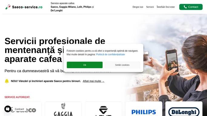 Reparatii si mentenanta aparate cafea – Saeco Service