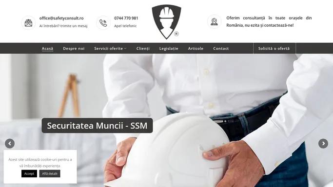 Protectia Muncii Bacau - SSM - PSI | Safety Consult