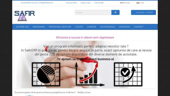 Safir-Informatica - Programele de care aveti nevoie