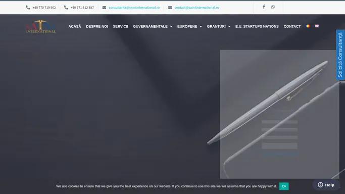 SAINT International | Fonduri Nerambursabile 2025 | Elaborare Proiecte