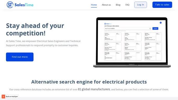 Sales Time - alternative search engine for electrical products