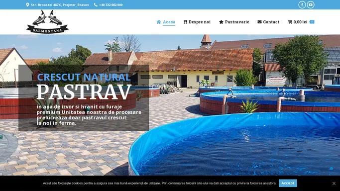 Pastravarie Brasov - Pastrav viu - Productie flori Brasov | Salmontana