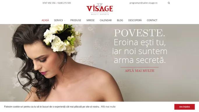 Salon de infrumusetare, cosmetica, machiaj natural sau pentru nunta, coafura - Visage Pitesti.