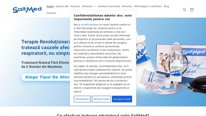 Inhalator salin cu emisie controlata de aerosoli - SaltMed ® – Saltmed