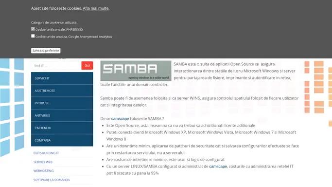Administrare SAMBA - Administrare Servere - Servicii IT | camscape.ro