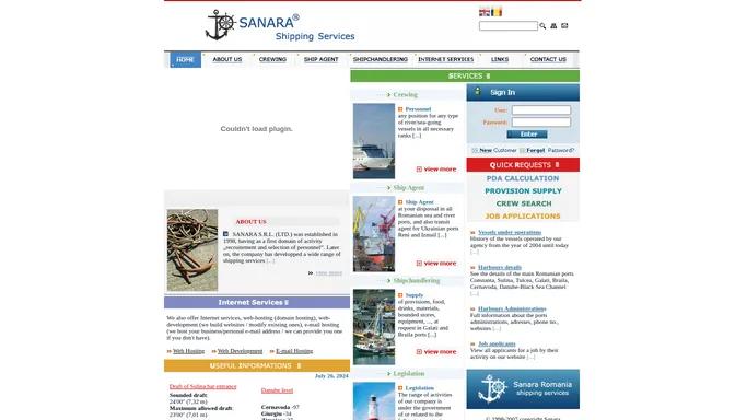 Sanara - Shipping Agent In Port Galati & Shipchandler Galati Port