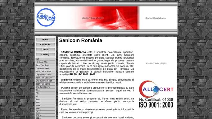 SANICOM ROMANIA - scule pentru prelucrarea metalelor