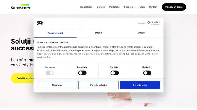 Platforma Medici si Pacienti Moderni, Web Design Medical | Sanostory