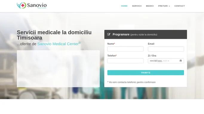 Servicii medicale la domiciliu Timisoara | Sanovio Medical Center