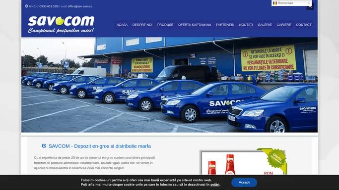 SAVCOM - Depozit en-gros si distributie marfa