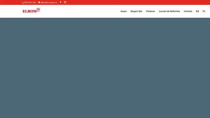 Elrom | Proiectare si executie tablouri si instalatii electrice