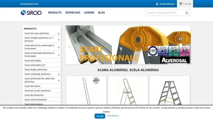 Scari de aluminiu, scara aluminiu, scara de aluminiu, scari aluminiu