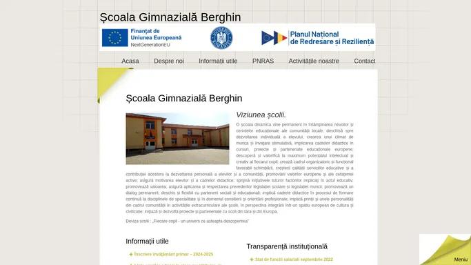 Scoala Gimnaziala Berghin