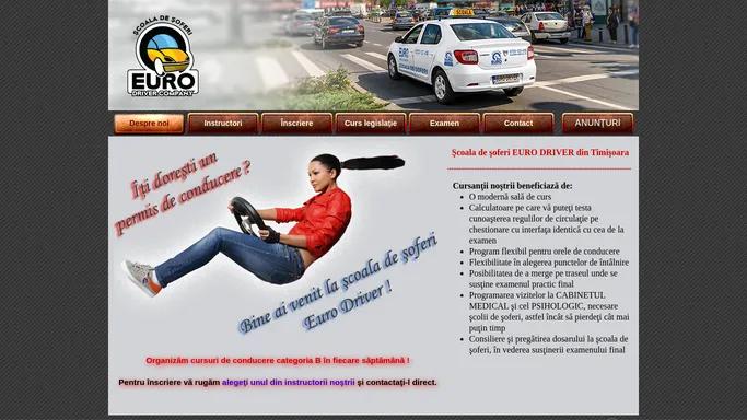 Scoala de soferi EURO DRIVER Timisoara