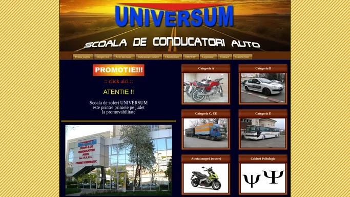 Scoala de soferi UNIVERSUM