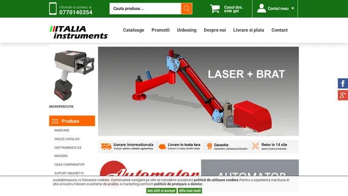 Scule, unelte si masini de masurat in coordonate 3D | Italia Instruments S.R.L.