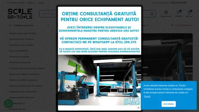 RP Tools – echipamente service auto, elevatoare, masina de echilibrat, masina de jantat, compresoare aer, scule RP Tools